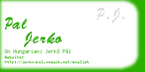 pal jerko business card
