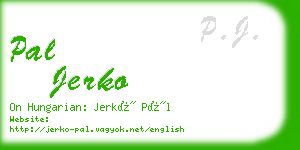 pal jerko business card